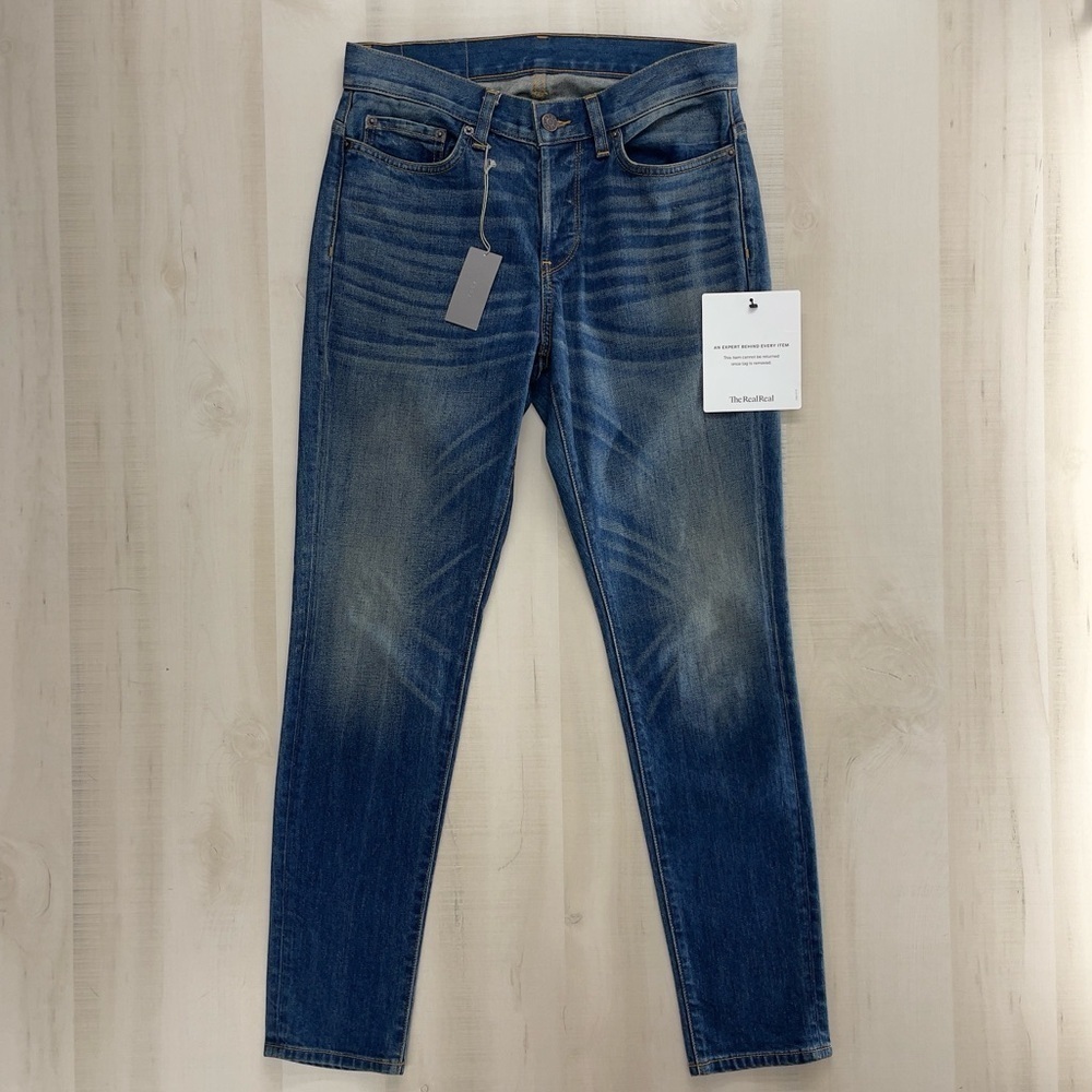 nwt 6397 womens baggy np002 dirty medium jeans 26 pants selvedge denim
